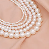 Retro Pearl Choker Necklace for Women Summer Wedding Jewelry