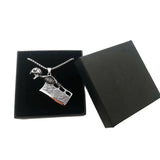 Vintage Silver Skull Kitchen Pendant Necklace for Men