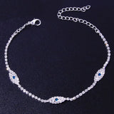 Demon's Eye Rhinestone Anklet Jewelry