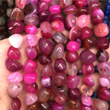 Glossy Variegated Onyx Loose Stone Beads for Jewelry Making