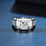 Zircon Men's Crystal Engagement Wedding Ring