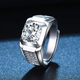 Zircon Men's Crystal Engagement Wedding Ring