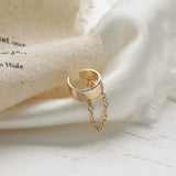 Punk Style Chain Tassel Clip Ear Cuff for Women