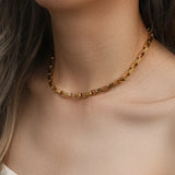 Simplicity Geometry Metal Bamboo Style Bracelet Anklet Necklace