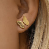 Small Butterfly Stud Earrings Stainless Steel Hypoallergenic Silver