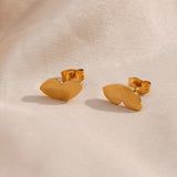 Small Butterfly Stud Earrings Stainless Steel Hypoallergenic Silver