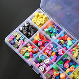 10mm Smile Flower Clay Beads Kit for Jewelry Making