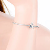 925 Sterling Silver Horse Head Charms Beads With CZ For Charm Bracelet