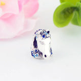 925 Sterling Silver Horse Head Charms Beads With CZ For Charm Bracelet