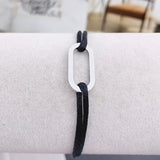 Adjustable Stainless Steel Multicolor Ribbon Bracelet