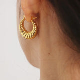 18K PVD Stainless Steel Statement Earrings for Girls