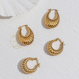 18K PVD Stainless Steel Statement Earrings for Girls