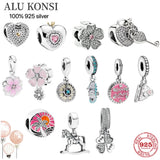 925 Sterling Silver Seahorse Charm For Bracelets DIY Jewelry