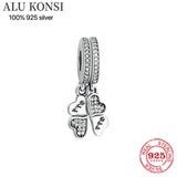 925 Silver Seahorse Heart Lock Charm for Bracelets