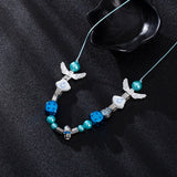 Daisy Enamel Butterfly Necklace Hip Hop Rap Men Women Sweater