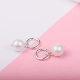 Baroque Pearl Earrings Sterling Silver Drop Earrings
