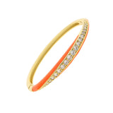Neon Enamel CZ Bangle Bracelet - Summer Hot Selling Jewelry