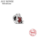 Summer 925 Sterling Silver Pan Charm for DIY Jewelry