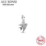 Summer 925 Sterling Silver Pan Charm for DIY Jewelry