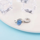 925 Silver Globe Dangle Charms for Bracelet DIY Beads Jewelry Making