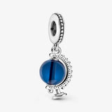 925 Silver Globe Dangle Charms for Bracelet DIY Beads Jewelry Making