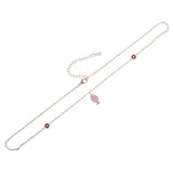 Summer Rose Jewelry 925 Sterling Silver Red Pink Enamel Fish Necklace