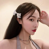 Summer Rhinestone Pearl Bow Hairgrips Wedding Hairpins