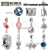 925 Silver Books & Hot Air Balloon Pendants - Women's Fashion Jewelry
