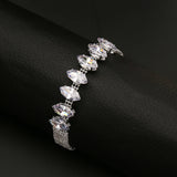 TKJ Full Rhinestone Zircon Bracelet Women Bridal Bracelet