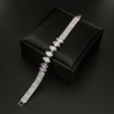 TKJ Full Rhinestone Zircon Bracelet Women Bridal Bracelet