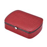 Simplicity PU Leather Travel Jewelry Box Organizer Earrings Display