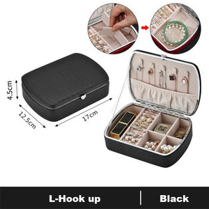 Simplicity PU Leather Travel Jewelry Box Organizer Earrings Display