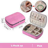 Simplicity Travel Size PU Leather Jewelry Box Organizer