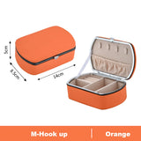 Simplicity Travel Size PU Leather Jewelry Box Organizer