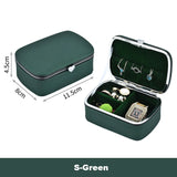 Simplicity Travel Size PU Leather Jewelry Box Organizer