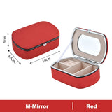 Simplicity Travel Size PU Leather Jewelry Box Organizer