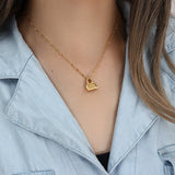 Bead Chain Handbag Pendant Necklace Plated Chain Jewelry for Women