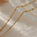 Bead Chain Handbag Pendant Necklace Plated Chain Jewelry for Women