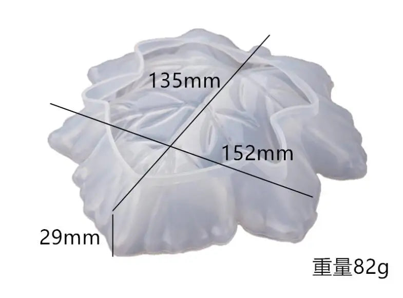 Silicone Mould Maple Leaf Resin Decorative Craft DIY Ashtray Mold