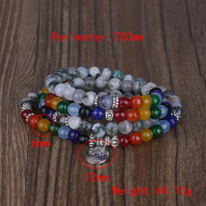 Tree Of Life Spacer Solar System Crystal Bracelet Necklace