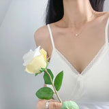 925 Silver Necklace with Irregular Pearl Pendant Choker