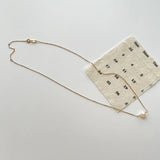 925 Silver Necklace with Irregular Pearl Pendant Choker