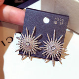 Charm Rhinestone Earrings, Personalized Glamour Jewelry Gift