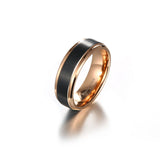 Tungsten Carbide Wedding Band Matte & Rose 4/6/8mm