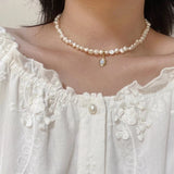 Natural Pearl Choker Necklace For Women
