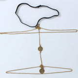 Retro Sexy Chain Tassel Multi-layer Coin Leg Chain Women's Jewelry