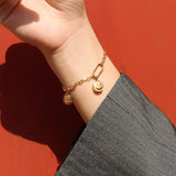 Little Prince Bracelet Water Drop Square Pendant Female Titanium Steel