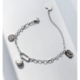 Little Prince Bracelet Water Drop Square Pendant Female Titanium Steel