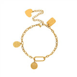 Little Prince Bracelet Water Drop Square Pendant Female Titanium Steel