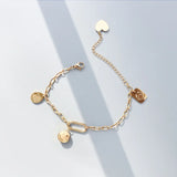 Little Prince Bracelet Water Drop Square Pendant Female Titanium Steel